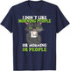 I Don´t Like Morning People Coffee / Cat Mug T-Shirt - T-Shirt | Navy