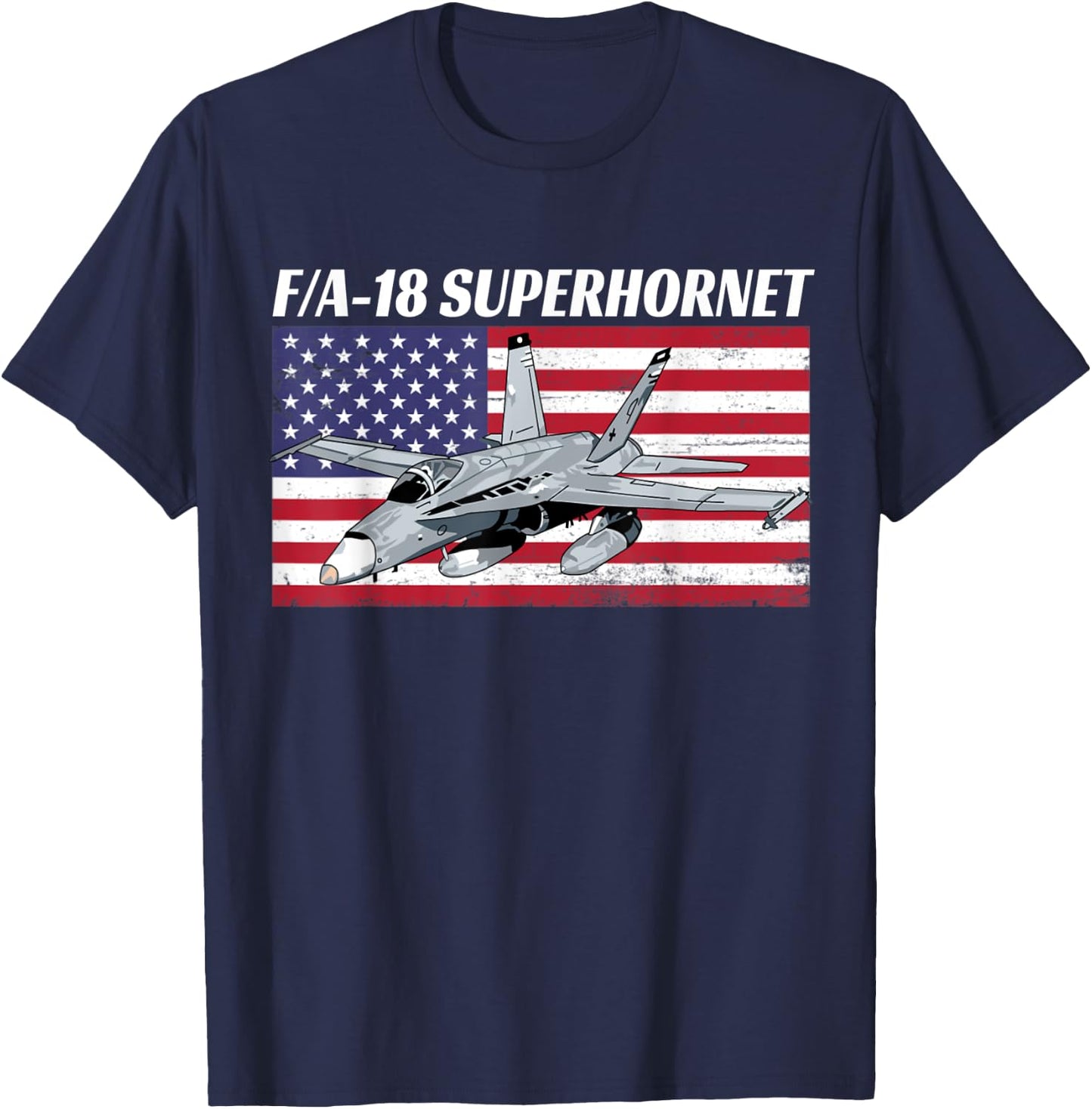 Patriotic American Naval F/A-18 Superhornet In Action. Kids Men T-Shirt - T-Shirt | Navy