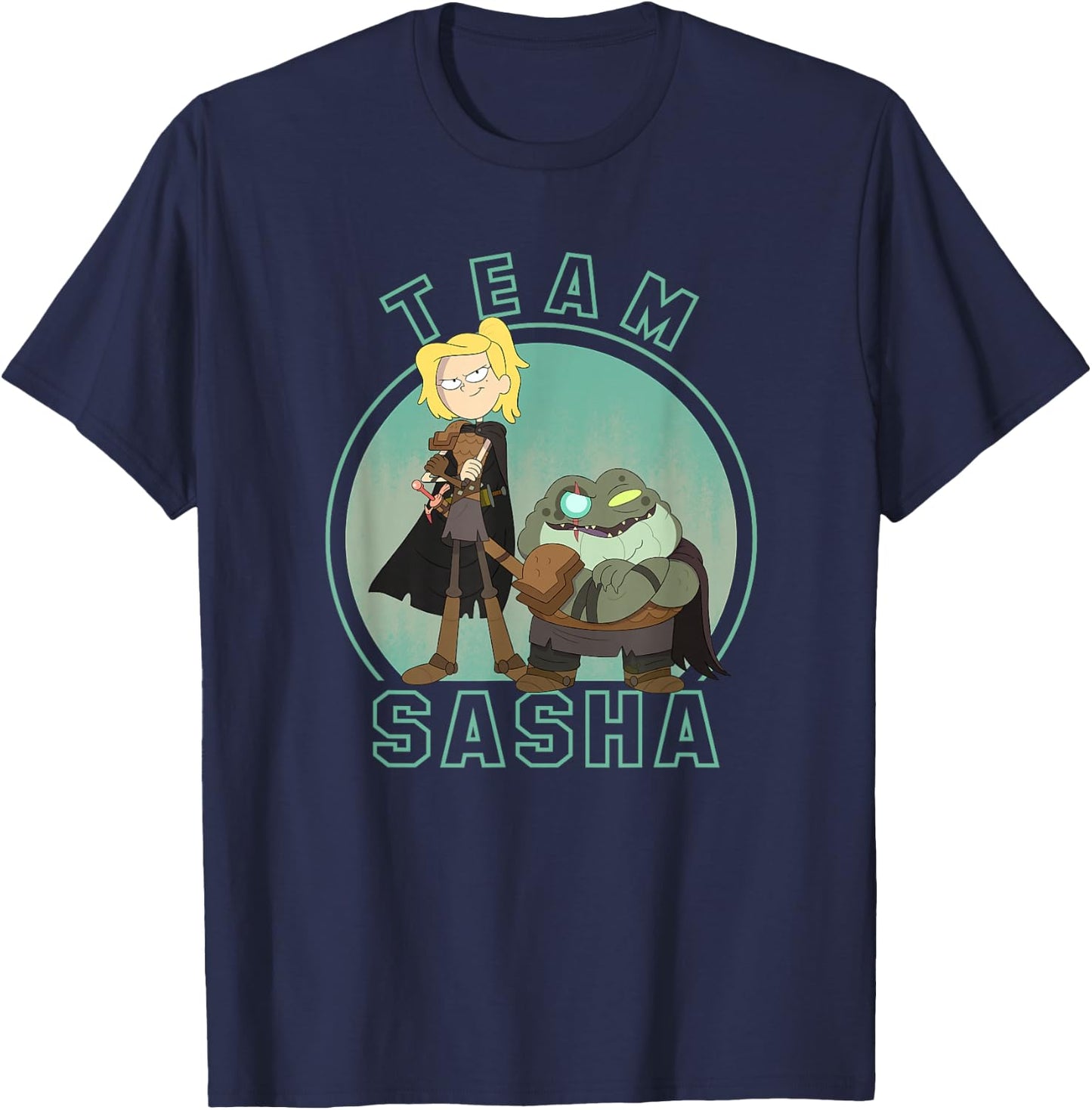 Disney Channel Amphibia Team Sasha T-Shirt - T-Shirt | Navy