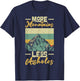 Vintage Hiker More Mountains Less Assholes, Outdoor Hiking T-Shirt - T-Shirt | Navy