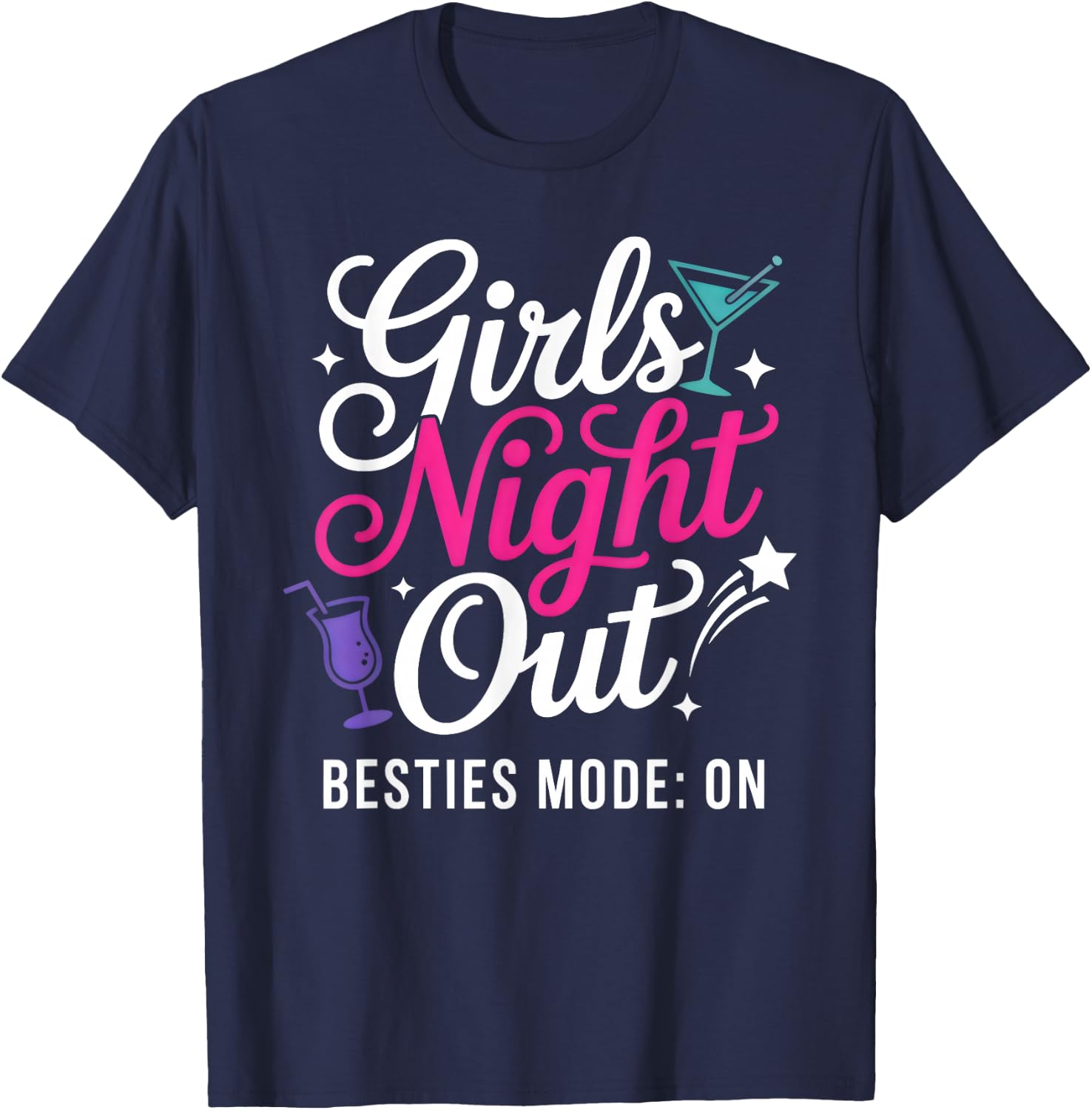 Girls Night Out Cute Matching Party T-Shirt - T-Shirt | Navy