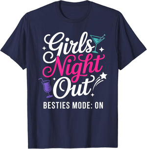 Girls Night Out Cute Matching Party T-Shirt - T-Shirt | Navy
