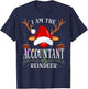 I Am The Accountant Reindeer Christmas Family T-Shirt - T-Shirt | Navy