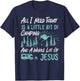 A Little Bit Of Camping And Jesus Motorhome Campervan T-Shirt - T-Shirt | Navy