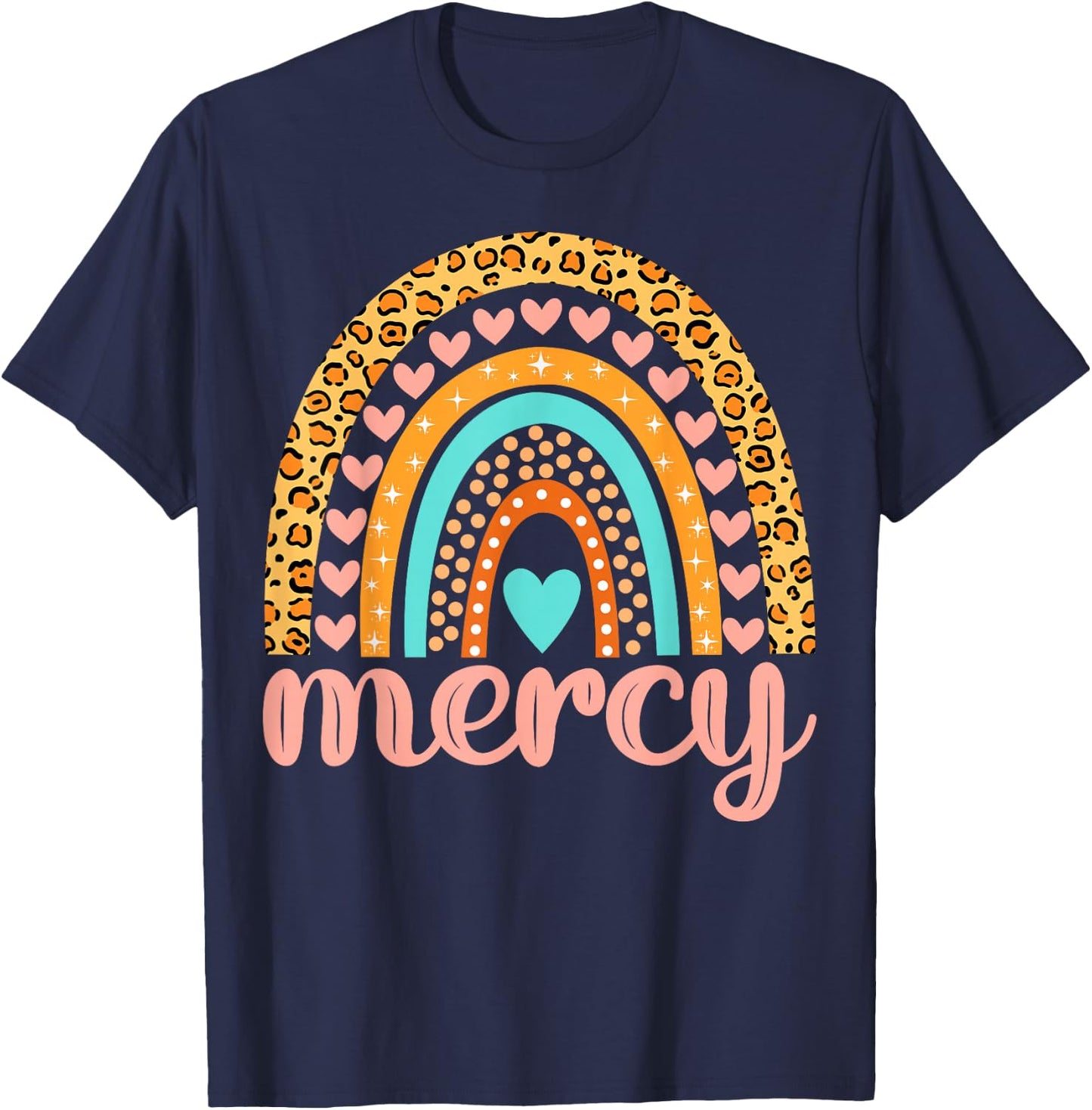 Mercy Mercy Name Birthday Shirt Gift T-Shirt - T-Shirt | Navy