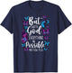 Christian Bible Verse Quote Butterfly Matthew 19:26 T-Shirt - T-Shirt | Navy