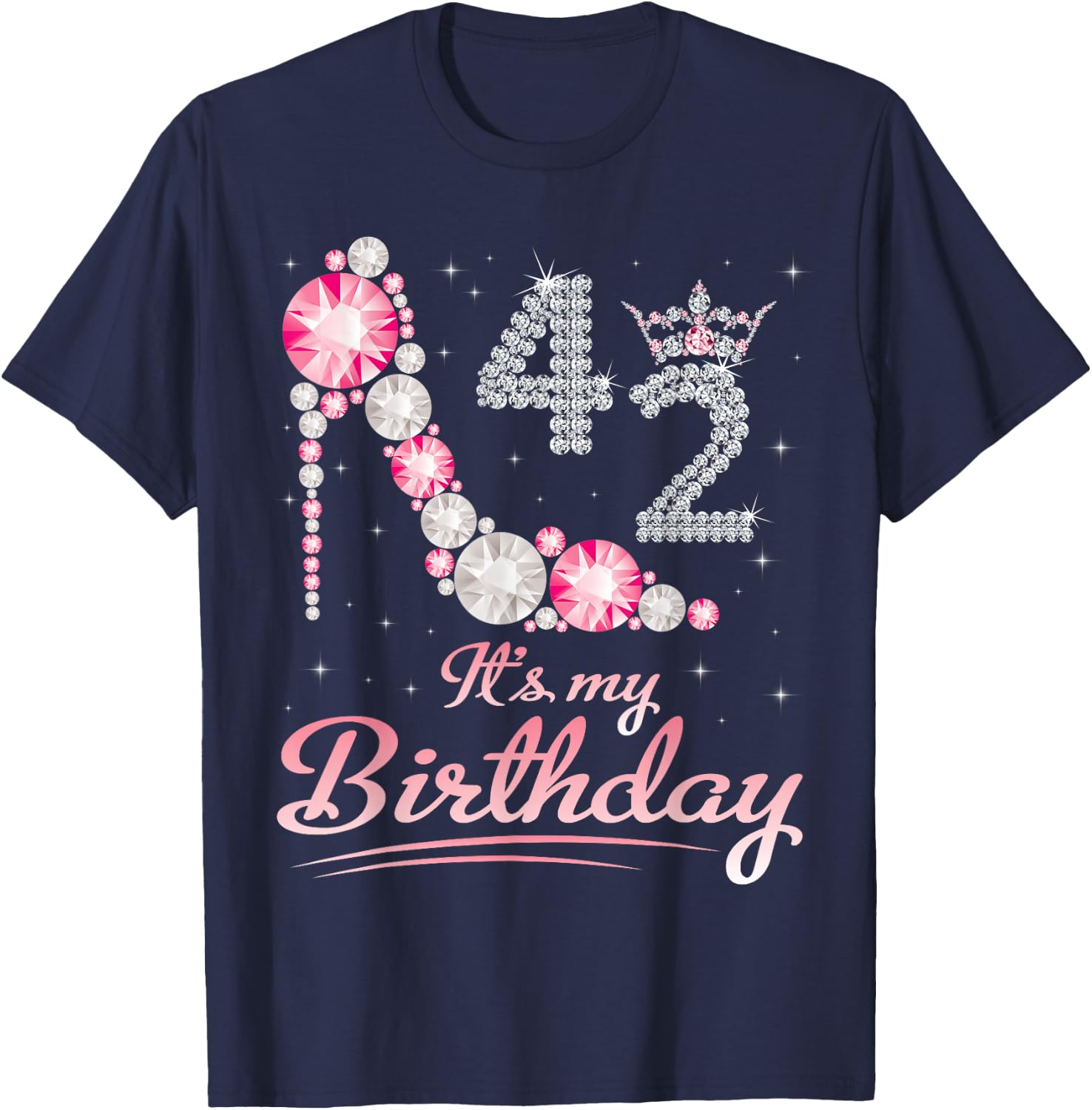 42 Years Old It's My Birthday Happy To Me You Mommy Daughter T-Shirt - T-Shirt | Navy