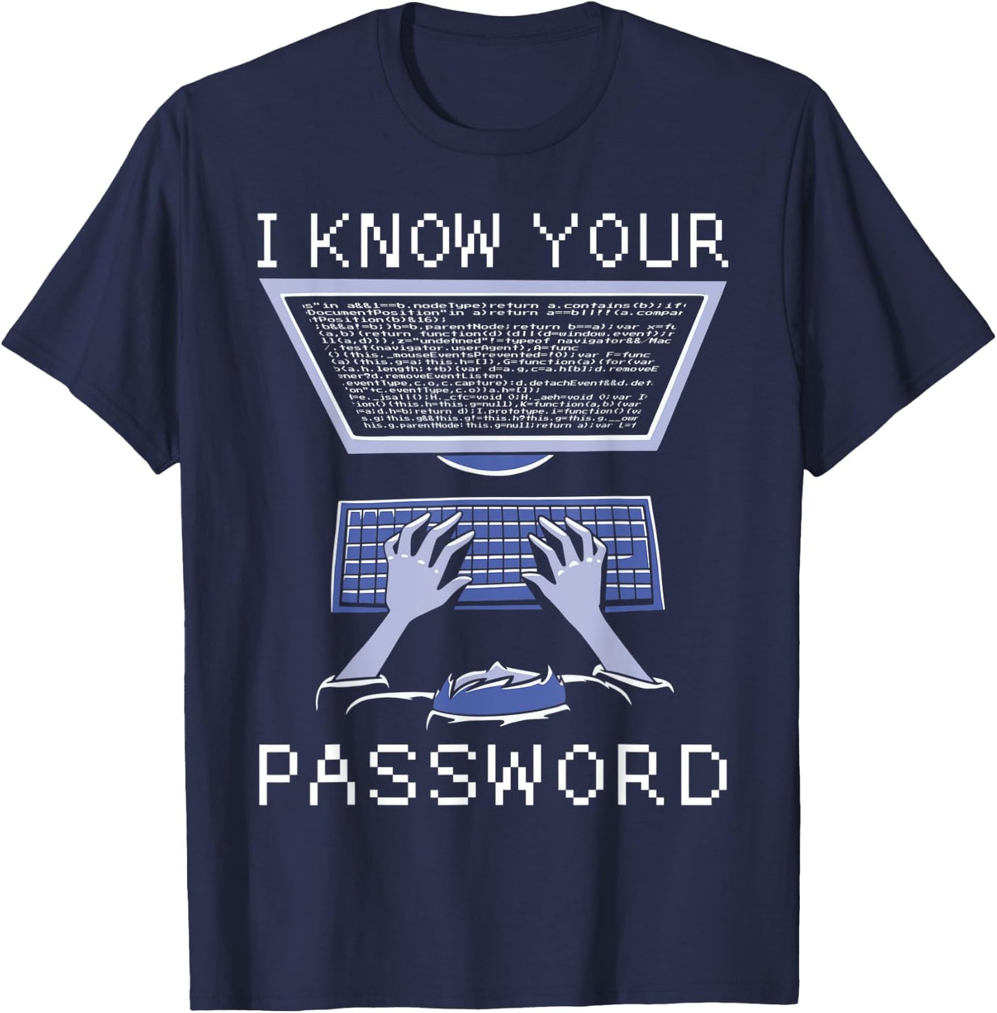 Coding Programmer Software Developer Hacker Admin Nerd T-Shirt - T-Shirt | Navy