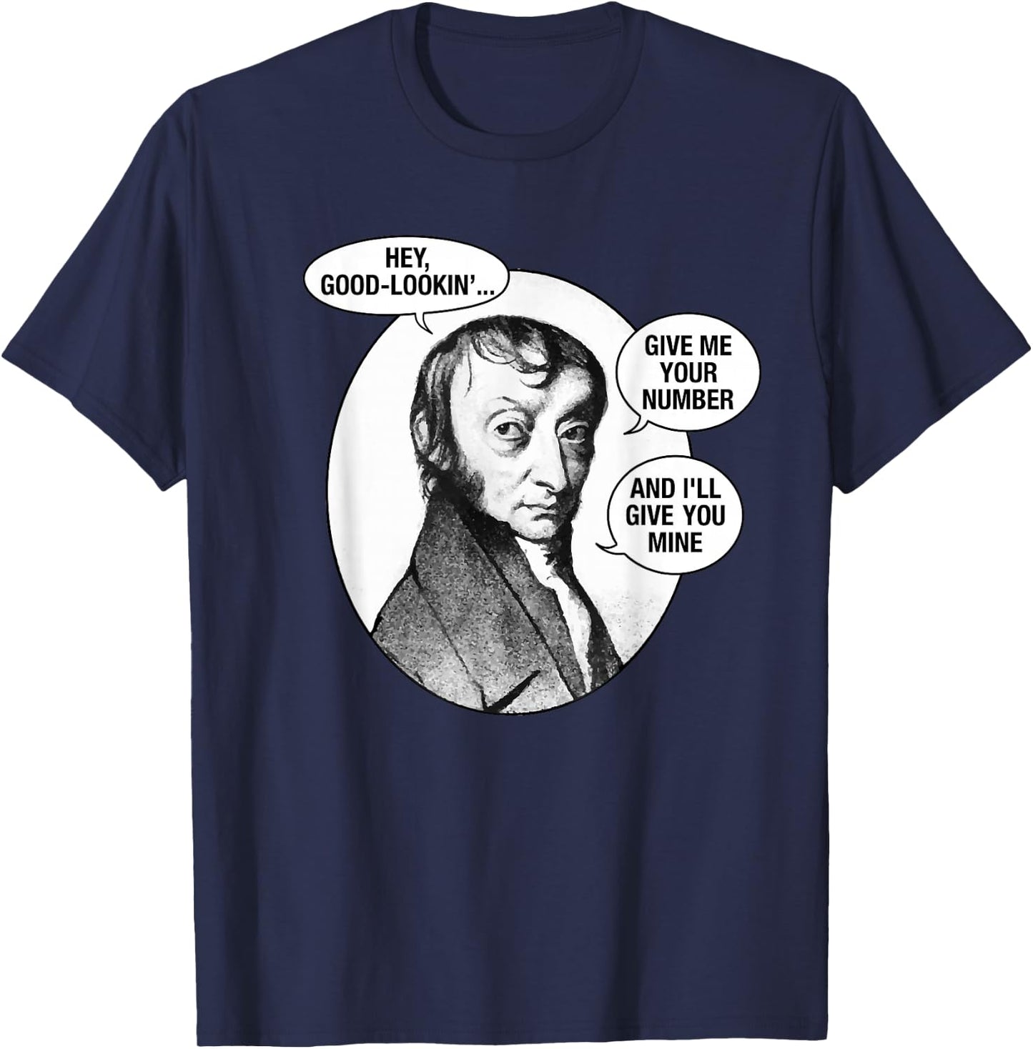 Funny Avogadro's Number Mole Day Chemistry Pun T-Shirt - T-Shirt | Navy