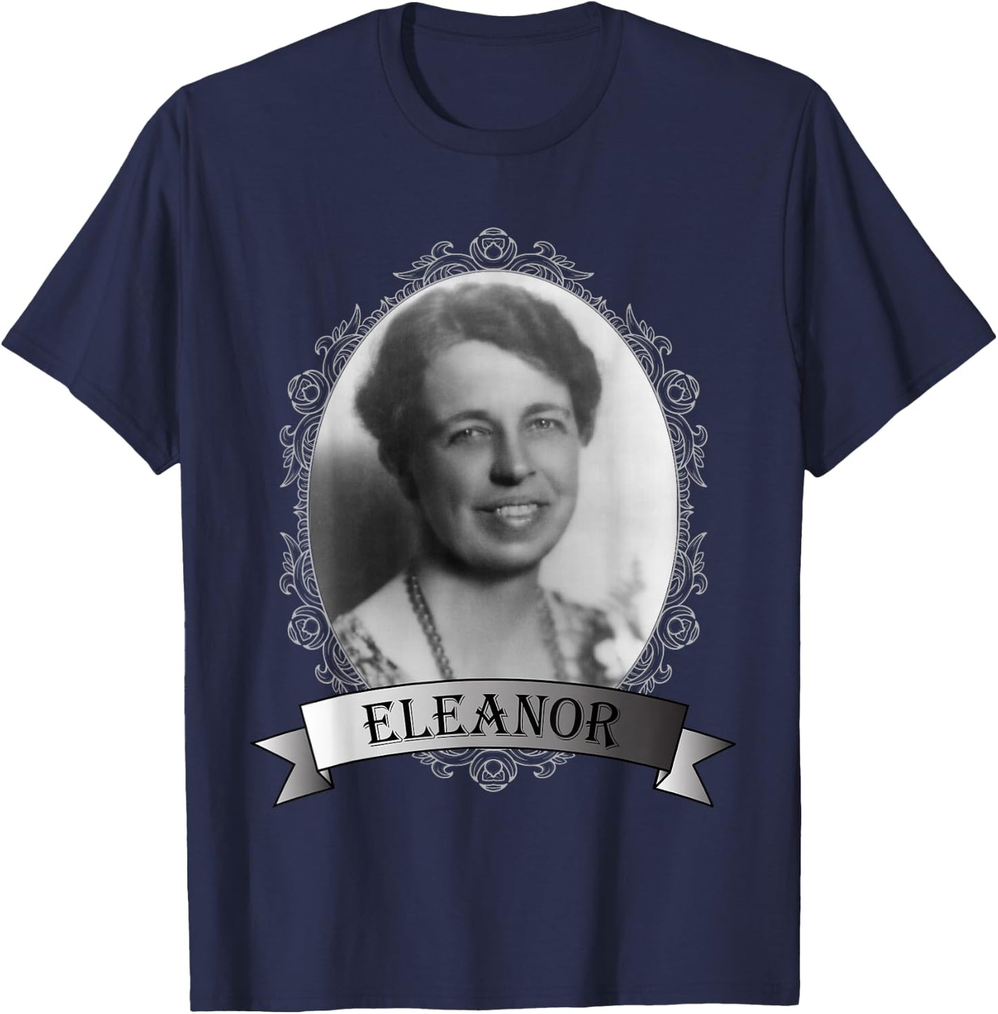 Eleanor Roosevelt Portrait T-Shirt - T-Shirt | Navy