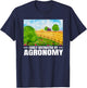 Easily Distracted by Agronomy Funny Agronomist AG Scientist T-Shirt - T-Shirt | Navy