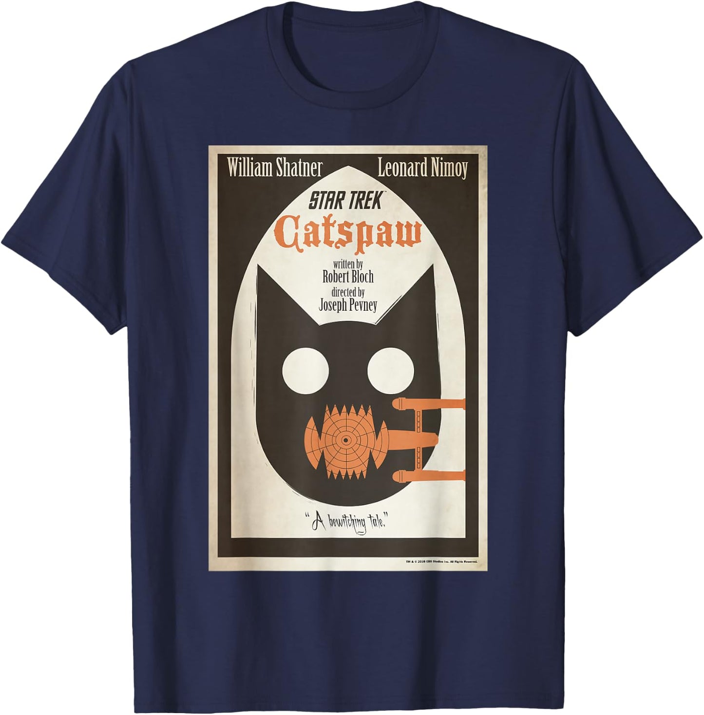 Star Trek Original Series Catspaw Poster T-Shirt - T-Shirt | Navy