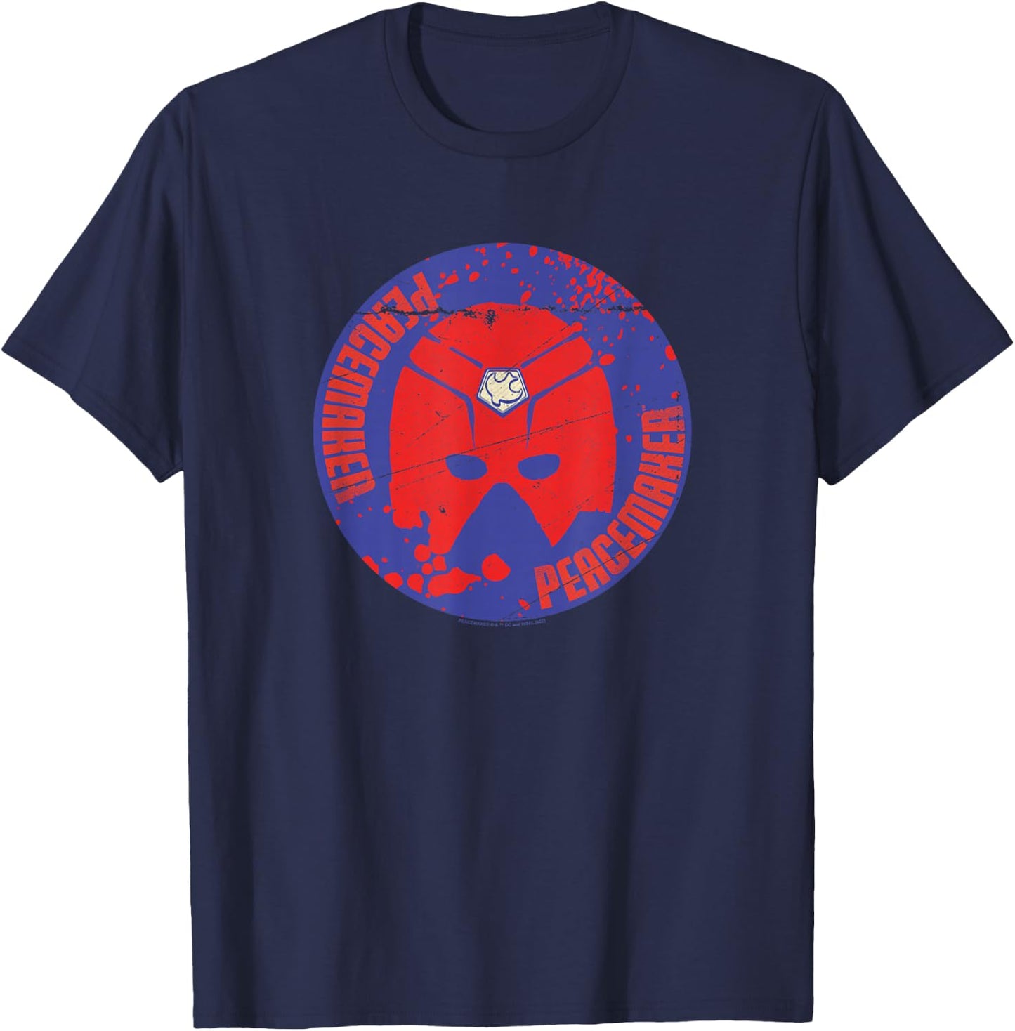Peacemaker Helmet Icon T-Shirt - T-Shirt | Navy