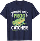 World's Best Frog Catcher Toad Kids Frog Hunter T-Shirt - T-Shirt | Navy