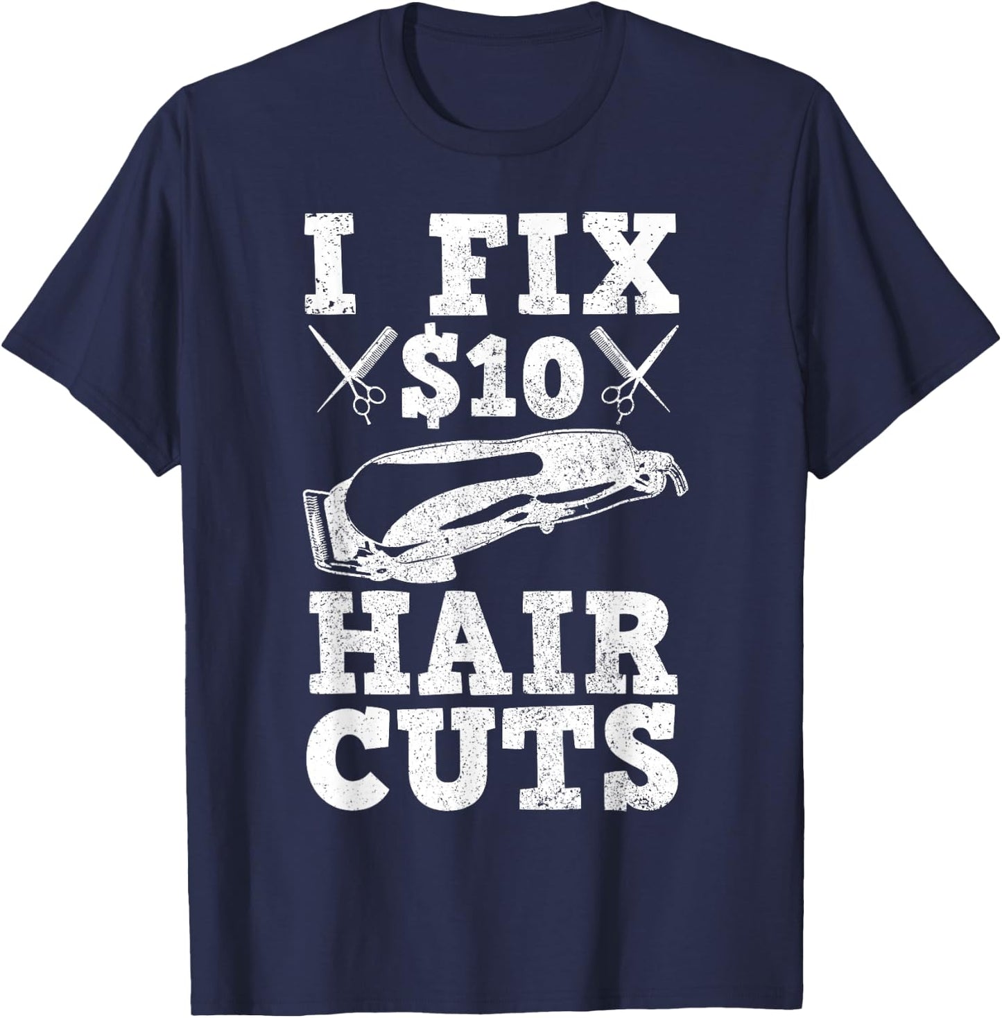 Barber Hairdresser Hairdresser Funny Gift T-Shirt - T-Shirt | Navy