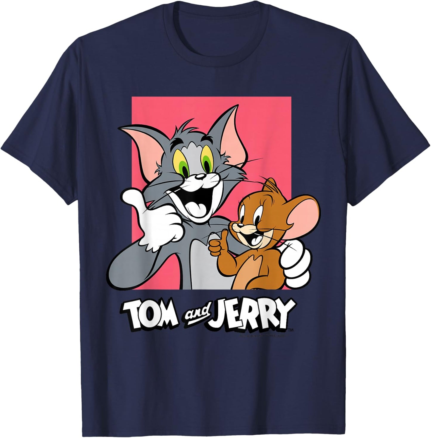 Tom & Jerry Thumbs Up T-Shirt - T-Shirt | Navy