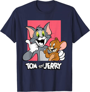 Tom & Jerry Thumbs Up T-Shirt - T-Shirt | Navy