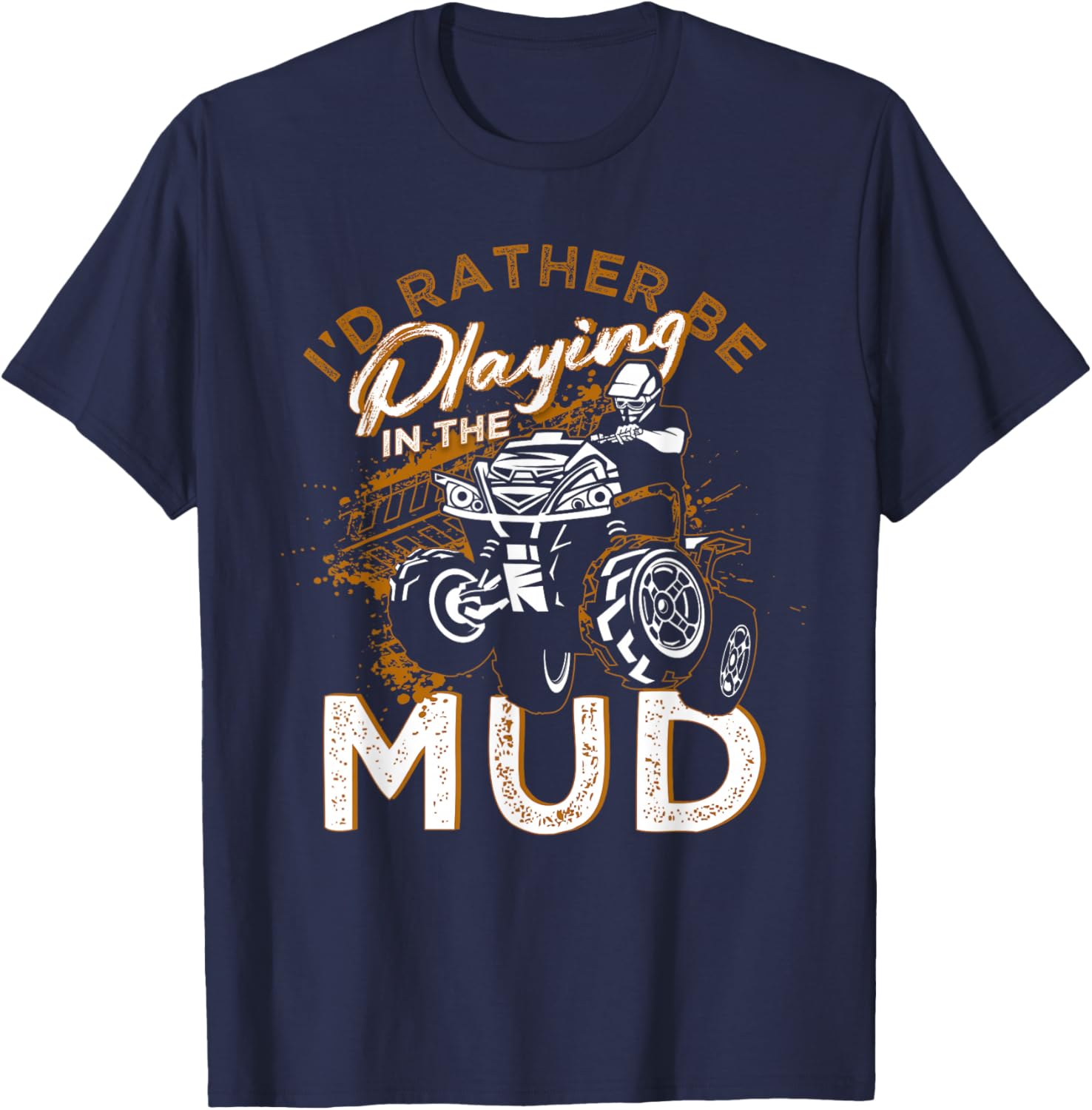 Quad motocross bike biker T-Shirt - T-Shirt | Navy