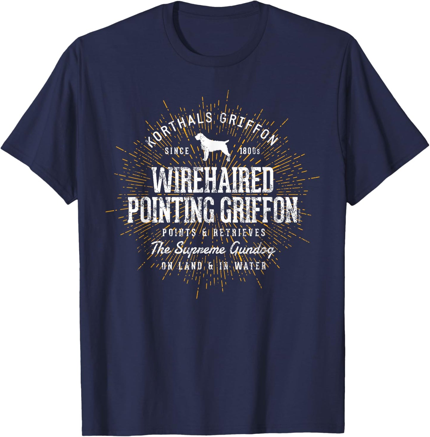 Korthals Griffon for Dog Lovers Wirehaired Pointing Griffon T-Shirt - T-Shirt | Navy