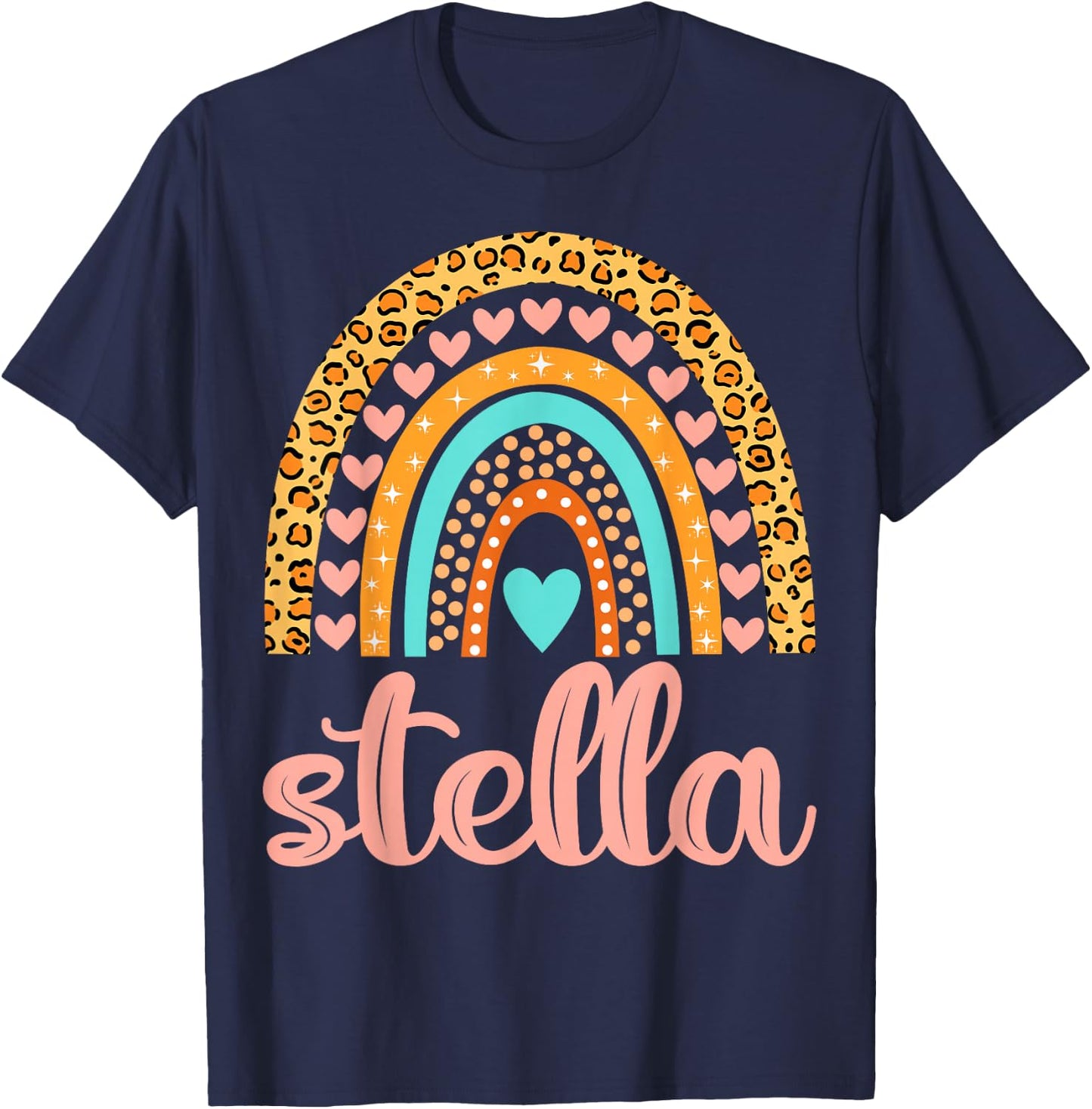 Stella Stella Name Birthday Shirt Gift T-Shirt - T-Shirt | Navy