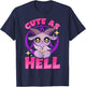 Cute As Hell Pastel Anime Kawaii Baphomet Goth Emo Pun T-Shirt - T-Shirt | Navy