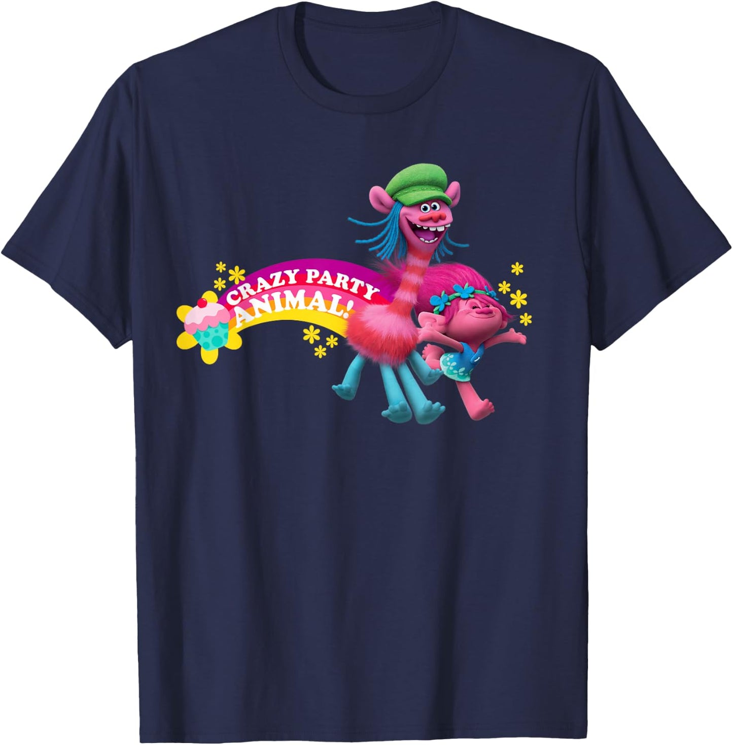 DreamWorks' Trolls Poppy & Cooper Party Animal T-Shirt - T-Shirt | Navy
