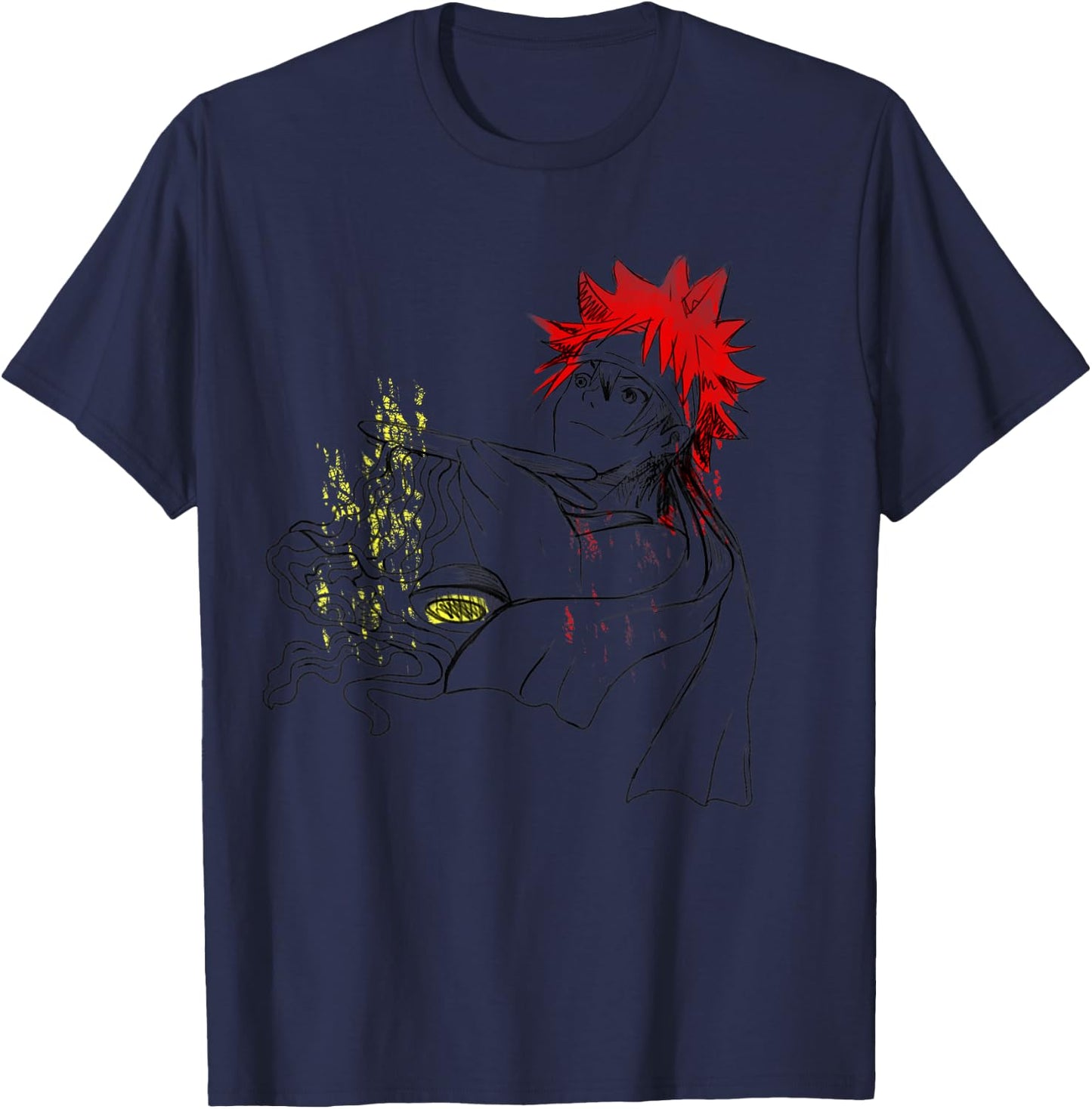 Cool Cute Ramen Shirt Ramen Food Wars Anime Design T-Shirt - T-Shirt | Navy