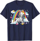 Africa Animal Zebracorn Rainbow Fairytale Zebra Unicorn T-Shirt - T-Shirt | Navy