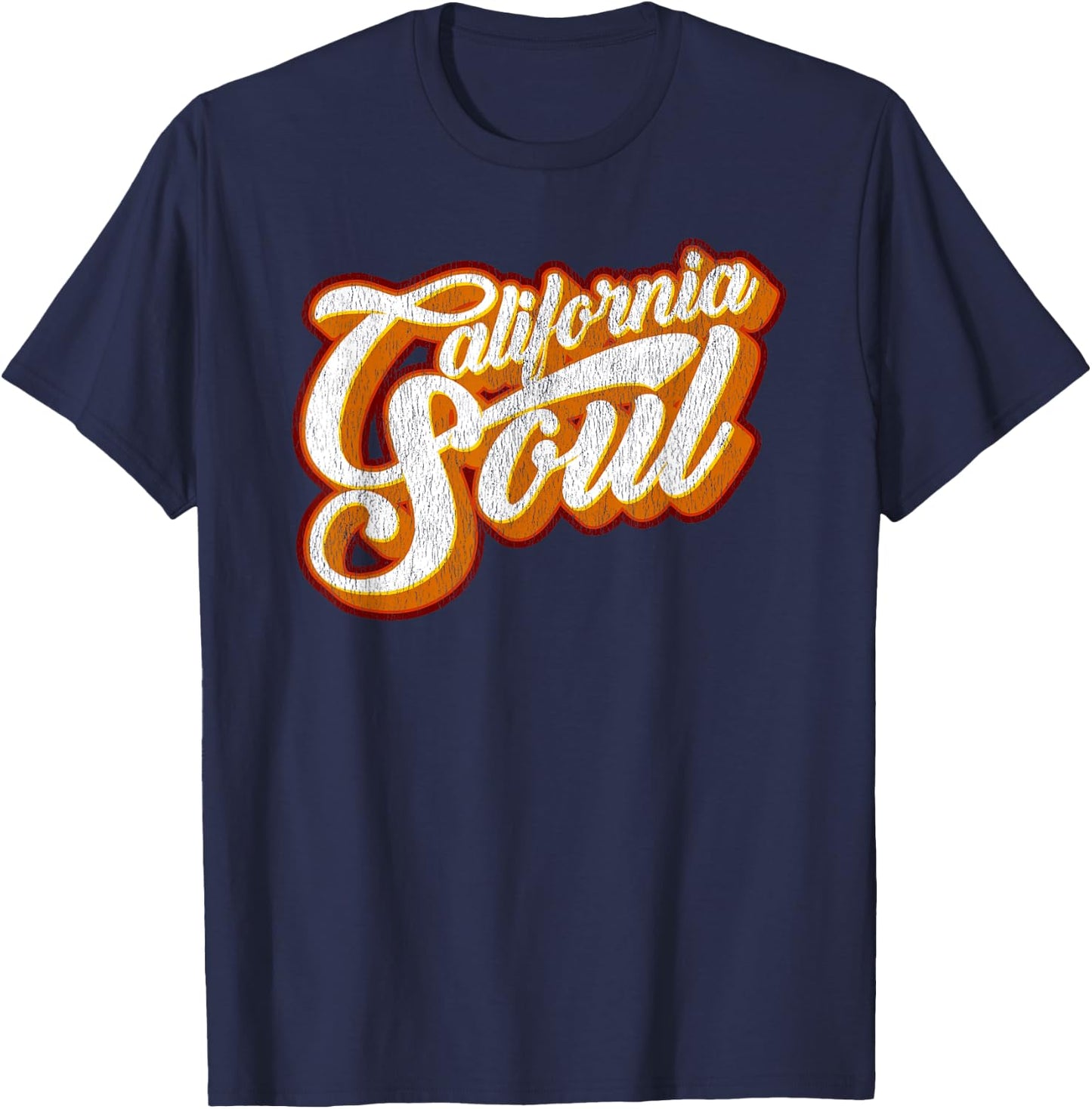 California Soul Retro T-Shirt - T-Shirt | Navy