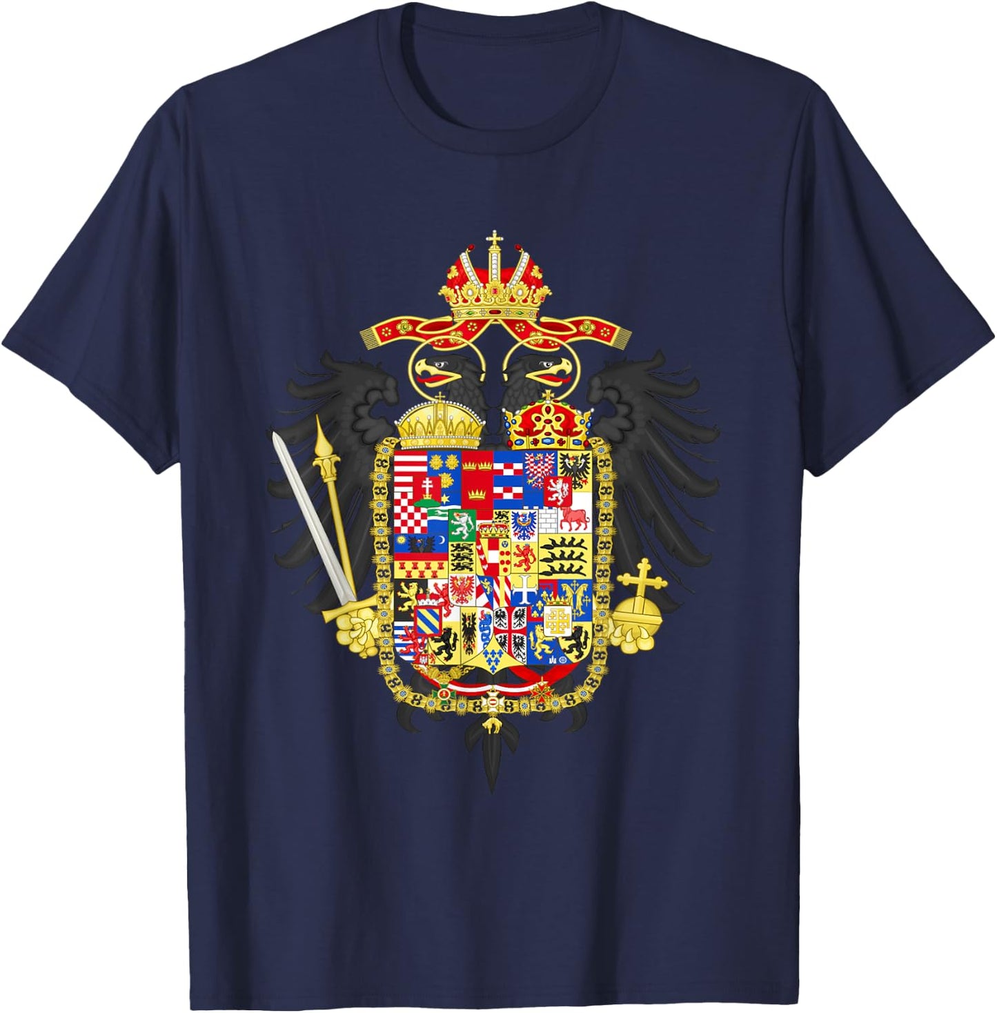 Habsburg Coat of Arms Holy Roman Empire T-Shirt - T-Shirt | Navy