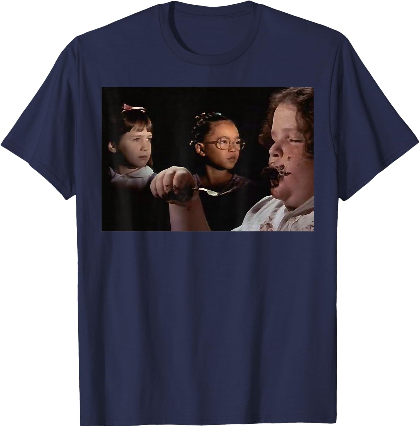 Ma.tilda - Chocolates Cakes Scene T-Shirt - T-Shirt | Navy