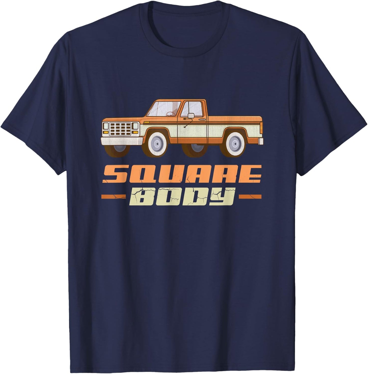 Classic Squarebody Vintage Trucks Old Pickup Trucks T-Shirt - T-Shirt | Navy
