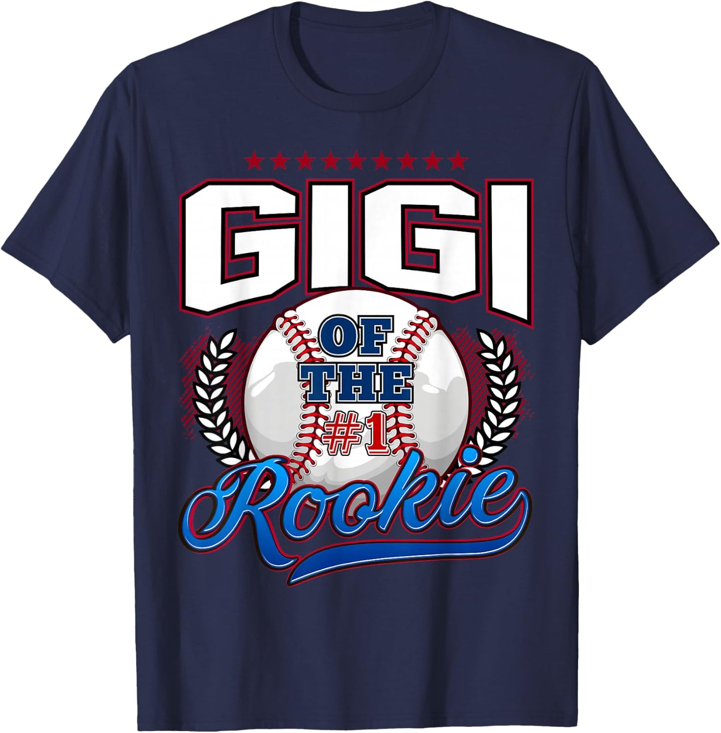 Gigi of The Rookie 1 Years Old Team Family Matching B-Day T-Shirt - T-Shirt | Navy