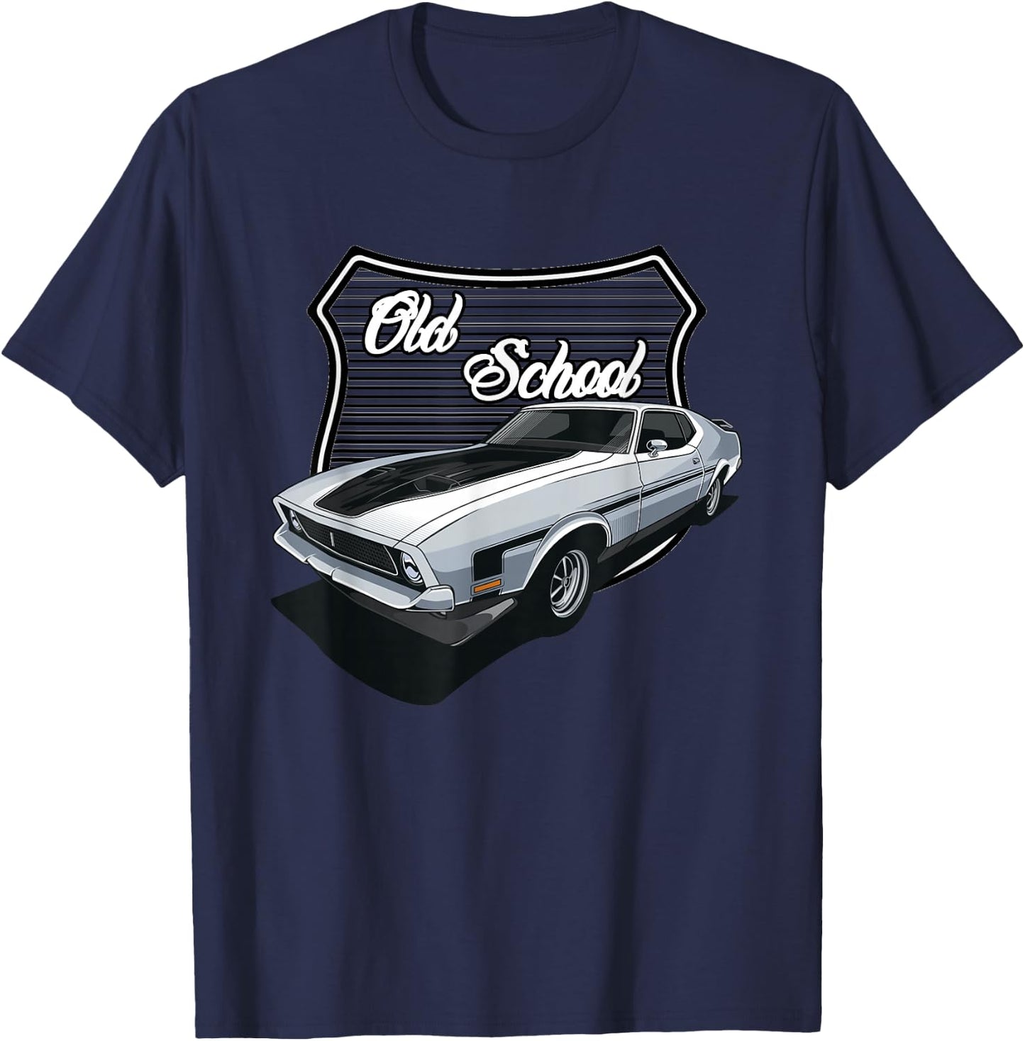 Vintage Hotrod, Men's Old School Hot Rod, Vintage Muscle Car T-Shirt - T-Shirt | Navy