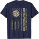 Camo USA Flag Volleyball Men, Patriotic Fathers Day T-Shirt - T-Shirt | Navy
