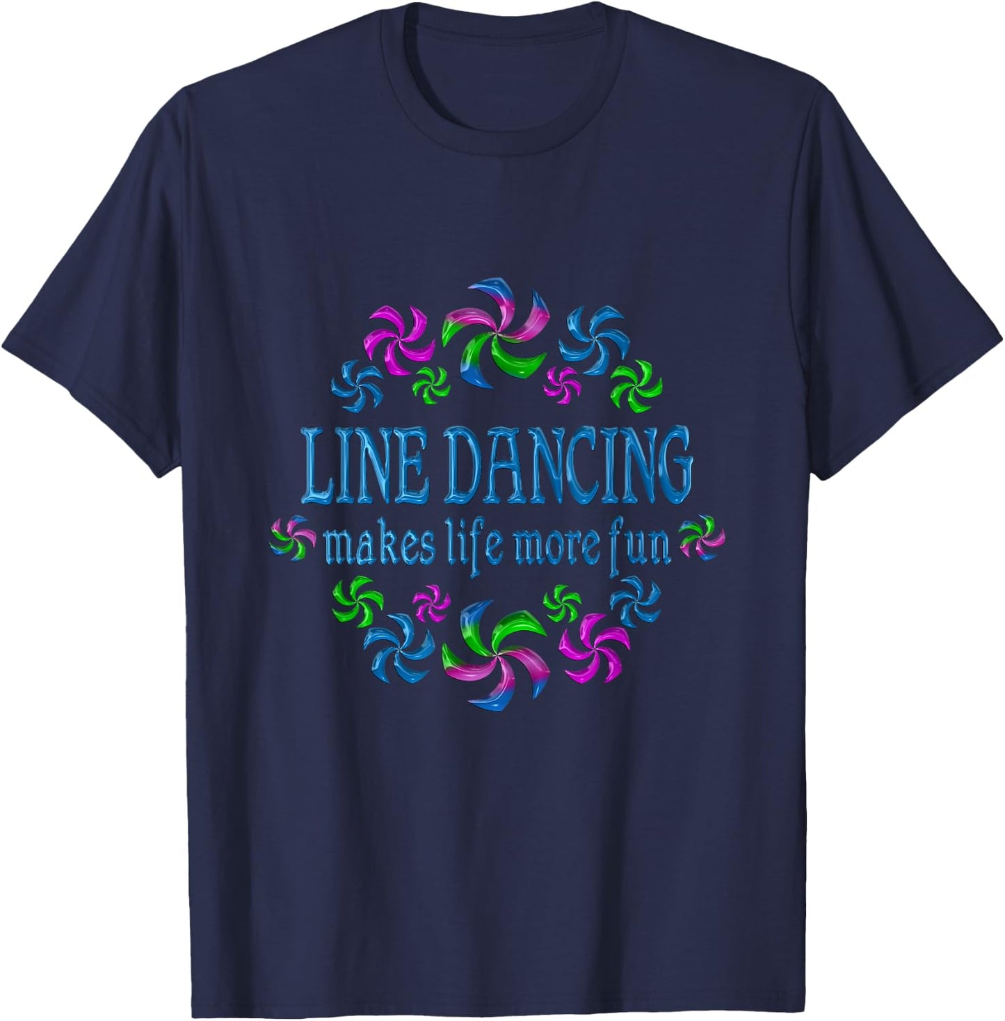 Line Dancing Fun T-Shirt - T-Shirt | Navy