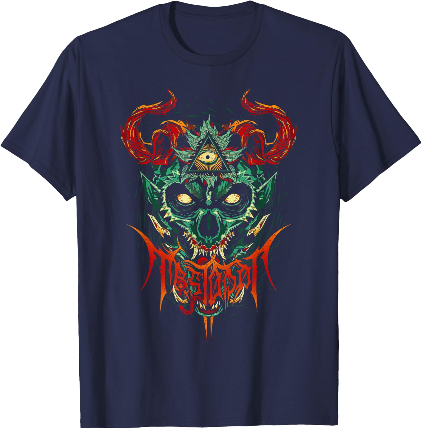 Mastodon – Leaf Beast T-Shirt - T-Shirt | Navy