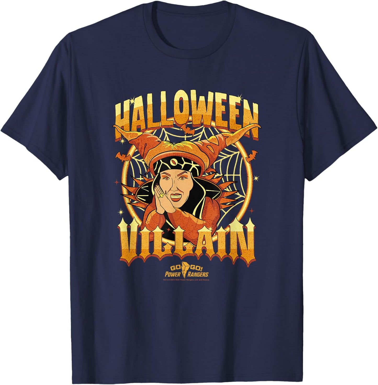 Power Rangers Halloween Rita Repulsa Halloween Villain Logo T-Shirt - T-Shirt | Navy