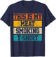 BBQ Vintage Grillmaster Chef Gift This Is My Meat Smoking T-Shirt - T-Shirt | Navy
