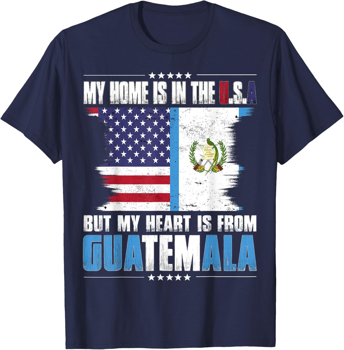 American Grown Patriot Guatemalan American from Guatemala T-Shirt - T-Shirt | Navy