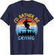 Ski I'd Rather Be Skiing T-Shirt - T-Shirt | Navy