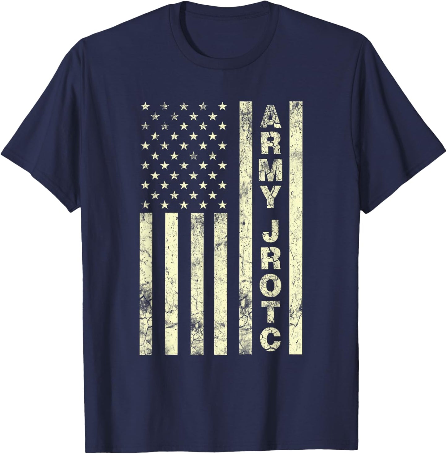 Cool United States Army USA Junior ROTC US Flag Army JROTC T-Shirt - T-Shirt | Navy