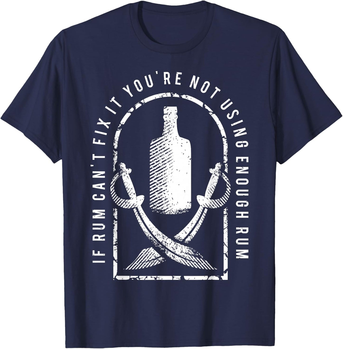 Funny Pirate Freebooter Buccaneer Caribbean Adventure Shirt T-Shirt - T-Shirt | Navy