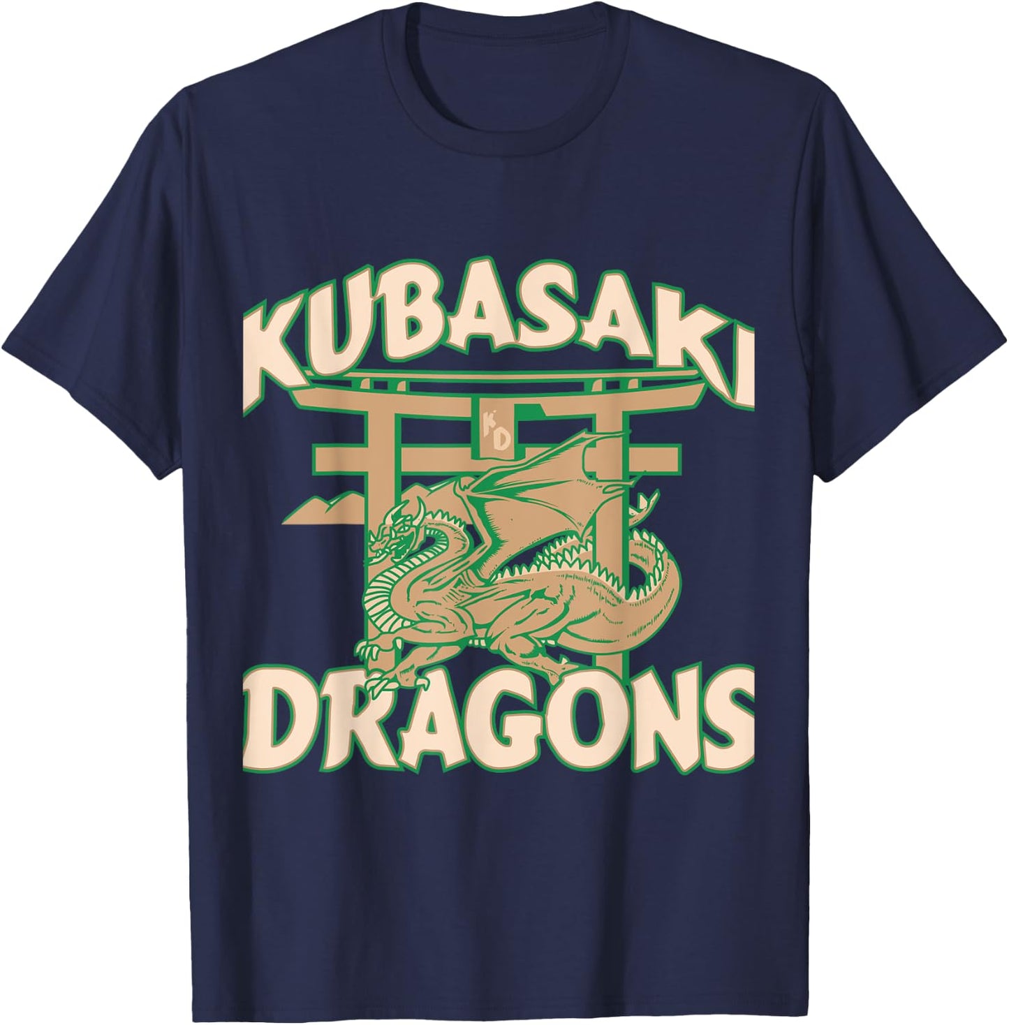 Kubasaki Okinawa Island Kubasaki High Dragons Okinawa Japan T-Shirt - T-Shirt | Navy