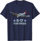 American WW2 Aircraft B-17 Flying Fortress T-Shirt - T-Shirt | Navy