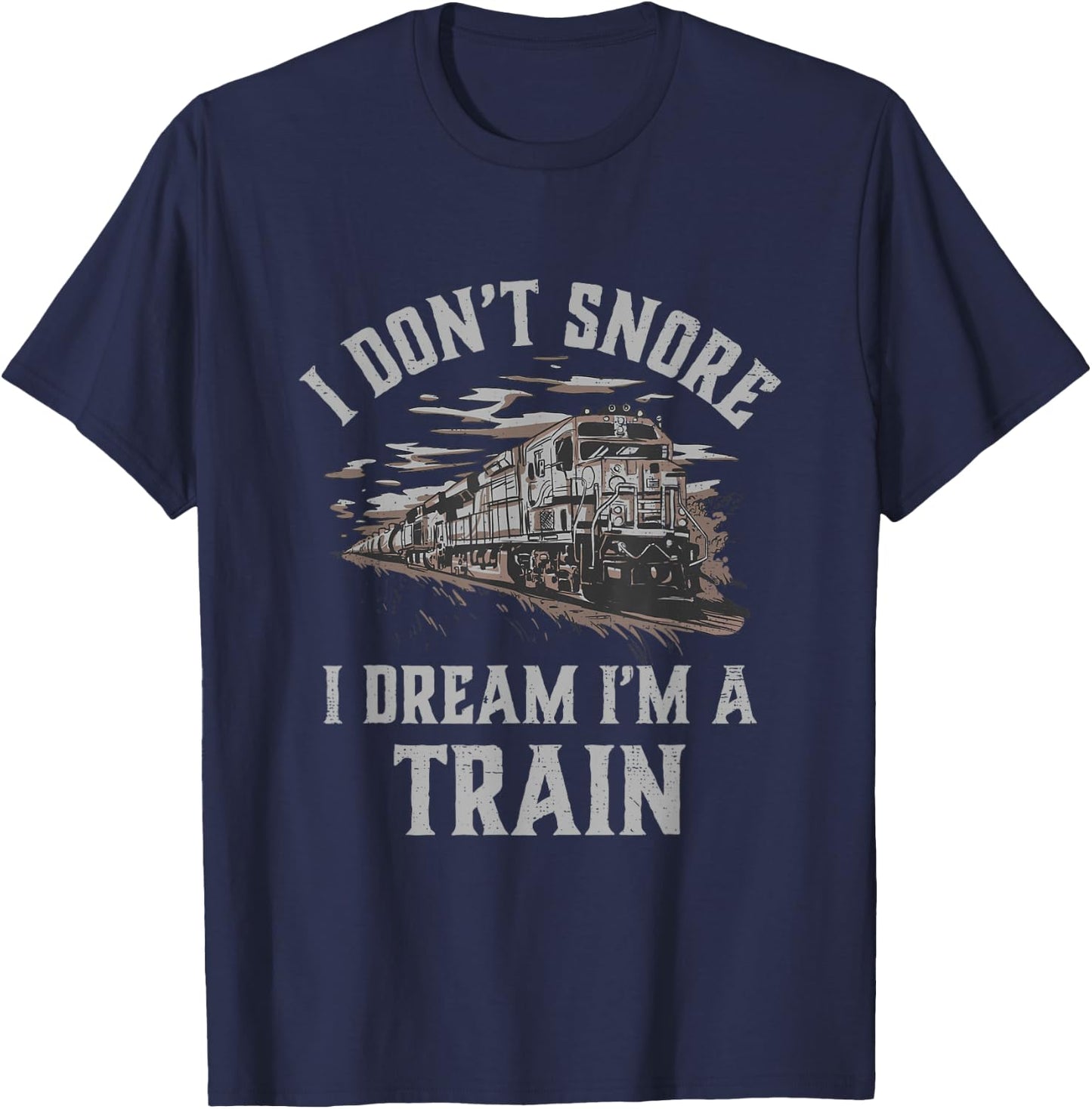Railroad I'm A Train Locomotive Engineer Steam Train Model T-Shirt - T-Shirt | Navy