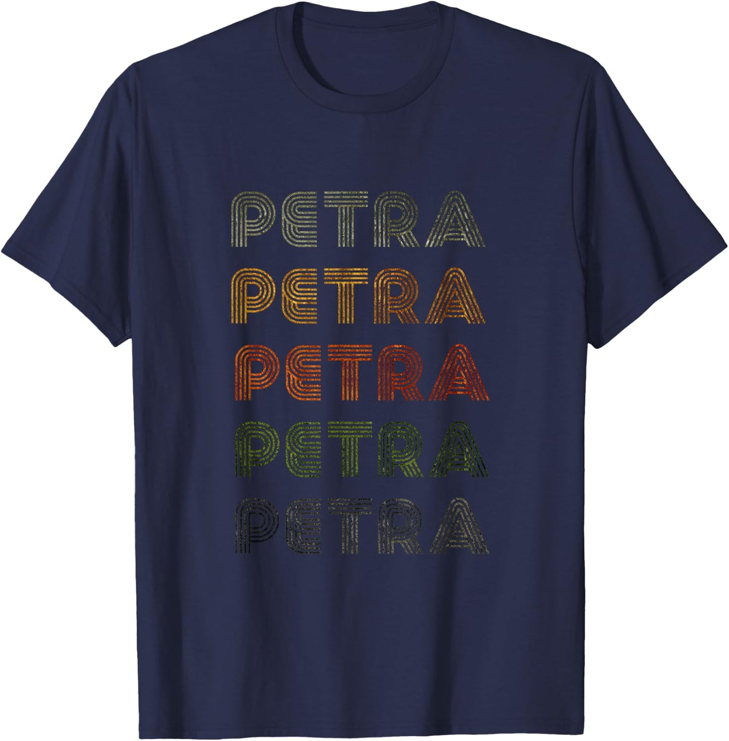 Love Heart Petra Grunge/Vintage Style Black Petra T-Shirt - T-Shirt | Navy