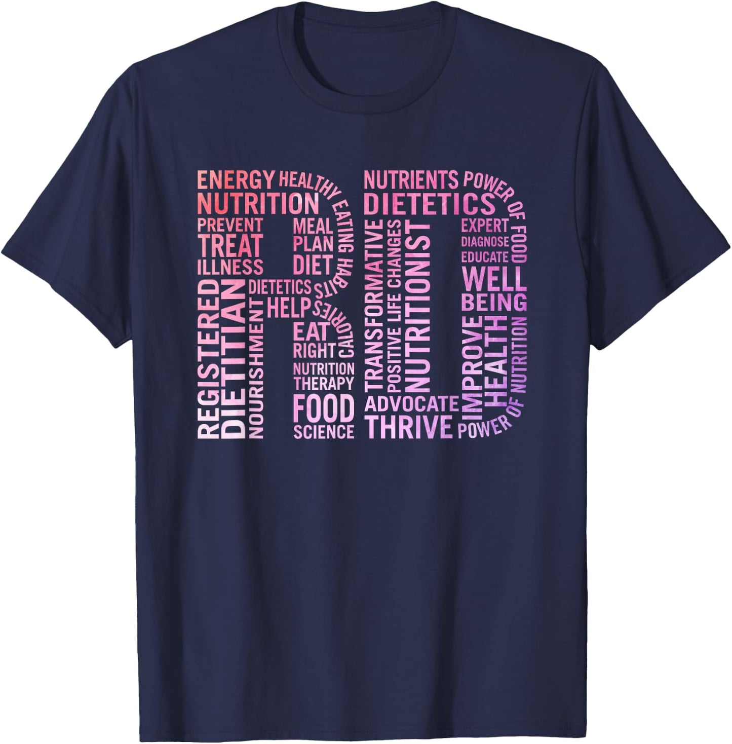 Registered Dietitian Registered Dietitian Gift T-Shirt - T-Shirt | Navy