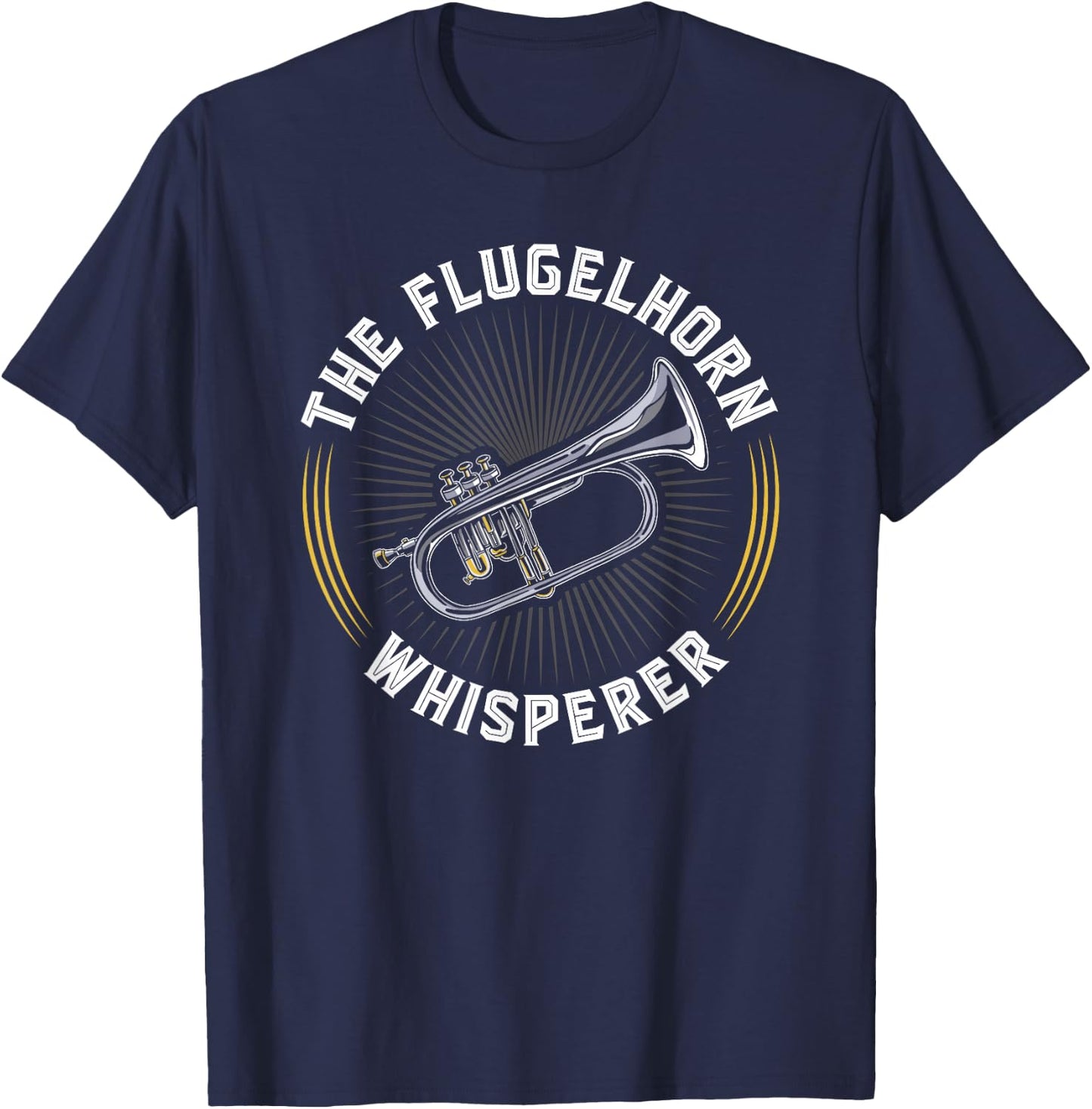 Flugelhorn Whisperer, Funny Flugelhorn Player T-Shirt - T-Shirt | Navy