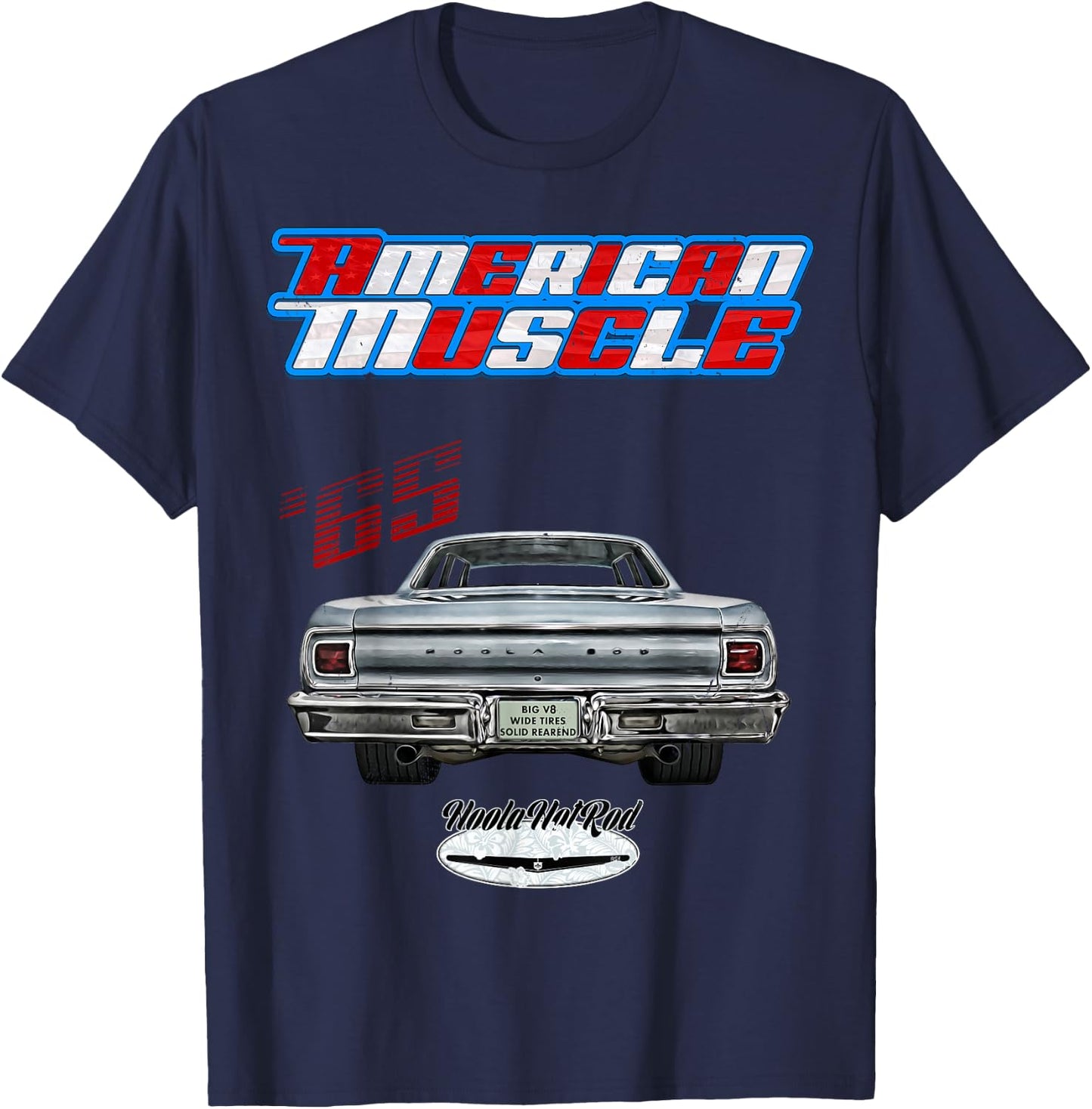 1965 Chevelle,Muscle Car,SS454,SS427,SS396,Hotrod,drag race T-Shirt - T-Shirt | Navy
